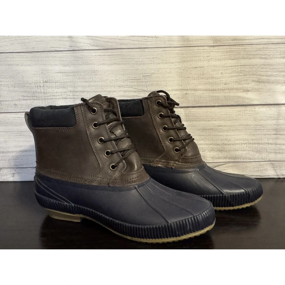 Tommy Hilfiger TM Charlie Duck Boots Men's Size 10 Waterproof Leather